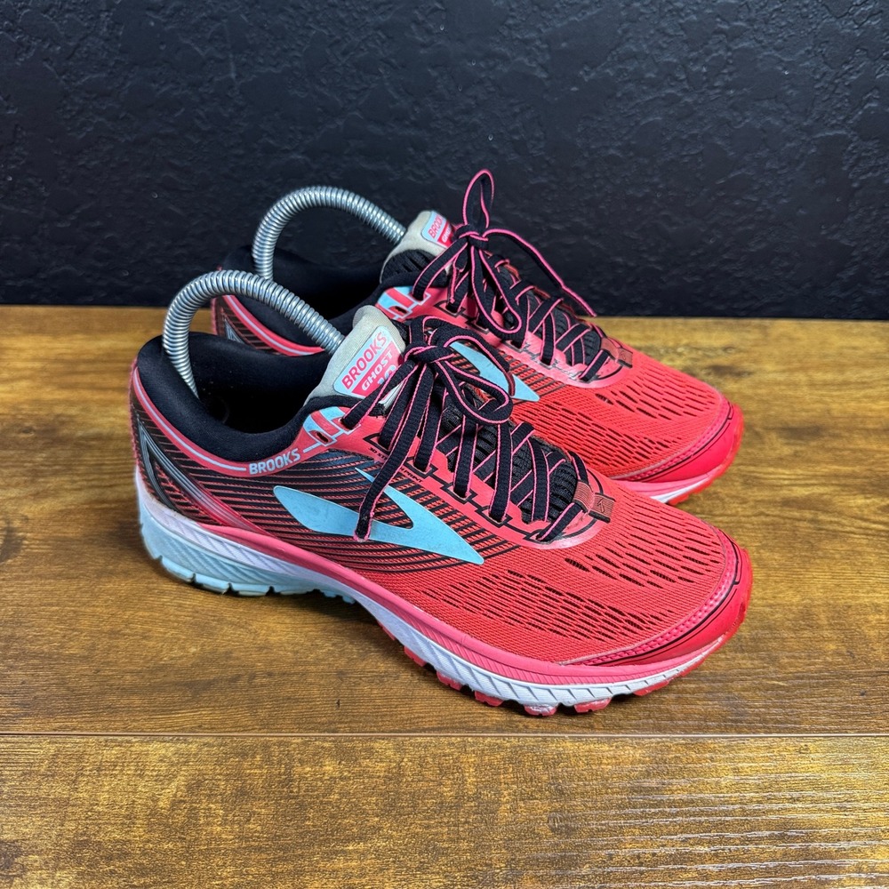 Brooks Ghost 10 1202461B995 Pink Mesh Running Shoes Womens Size 7 US